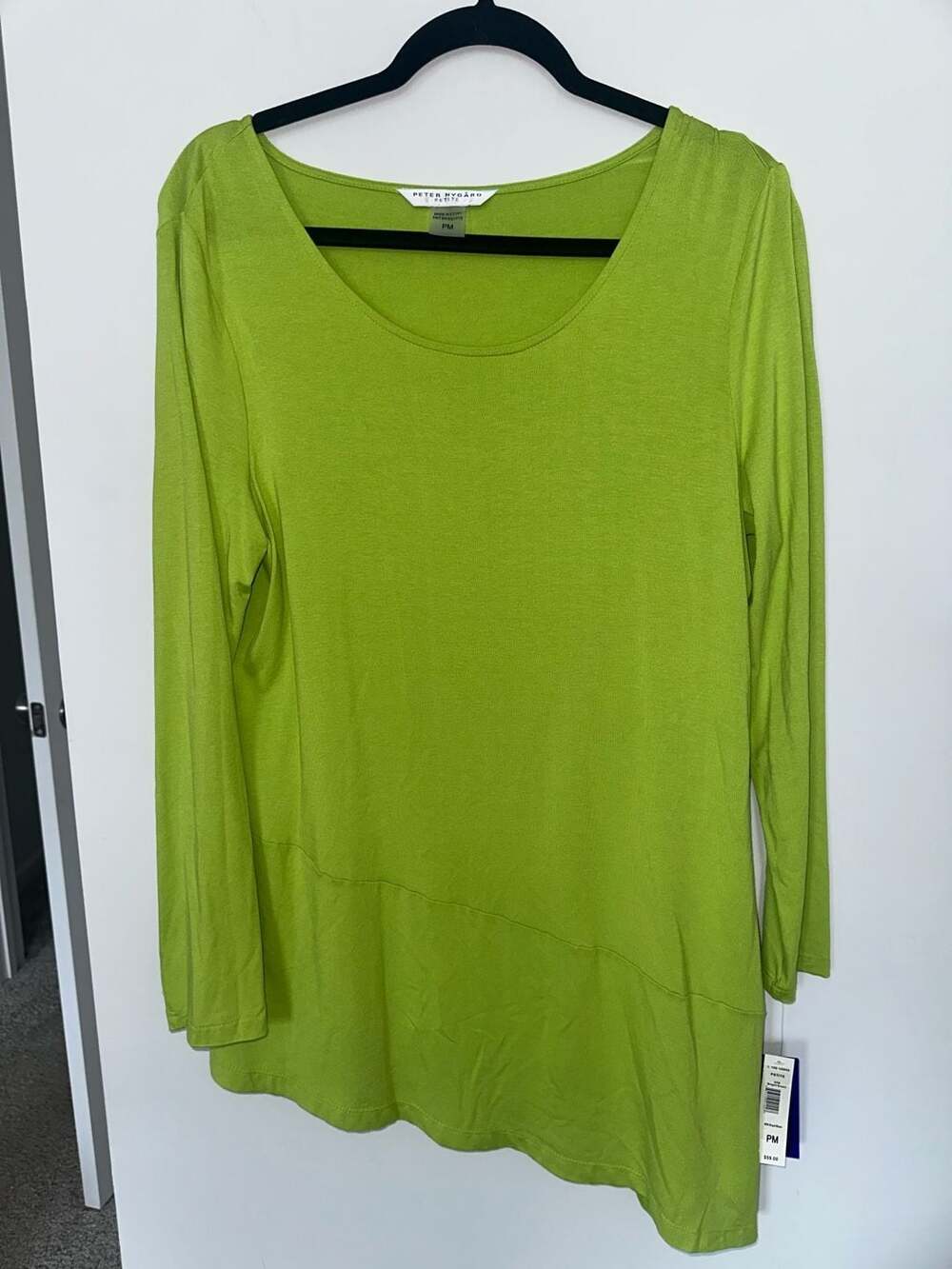 JM Collection Plus Size Scoopneck Top English Pea 2X - .com,